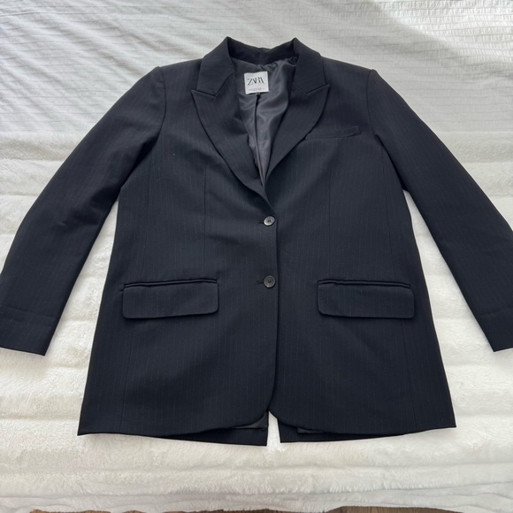 Zara Pinstripe Blazer - Picture 2 of 5